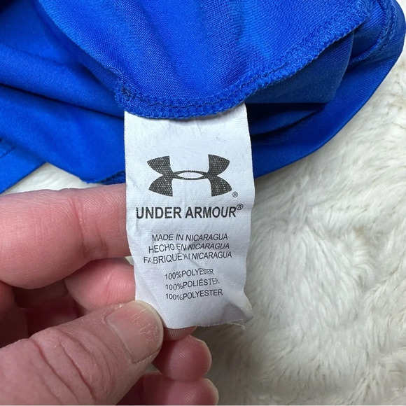 Under Armour T-Shirt Soccer Blue & Orange Size 6 - Picture 8 of 16